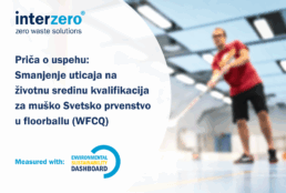 Priča o uspehu: Smanjenje uticaja na životnu sredinu kvalifikacija za mu&scaron;ko Svetsko prvenstvo u floorballu (WFCQ)